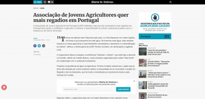 Associação de Jovens Agricultores quer mais regadios em Portugal